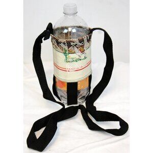 Peruvian Bottle Holder Lanyard Shoulder Strap Native Textile Hiking Outdoor Whit
